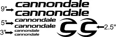 Custom Cannondale Bike Frame Decal Set. Pick Your Color. USA Seller! • $9.50