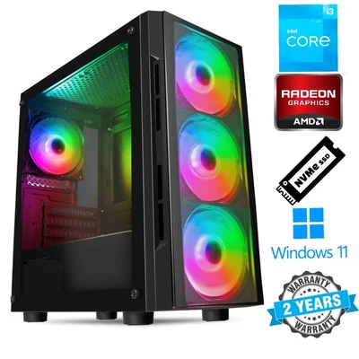 £758.50 • Buy NEW GAMING PC - INTEL I3 12100F 4.3GHz 16GB RAM 1TB NVME SSD AMD Radeon RX 6600