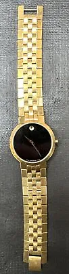 Vintage Movado Faceto Gold Mens Watch 88 45 1891 Rare AMAZING! • $500