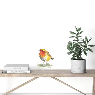 £2.49 • Buy Country Range Pretty Robin Wall Decal Sticker Porch Hallway Entrance Bird Angel
