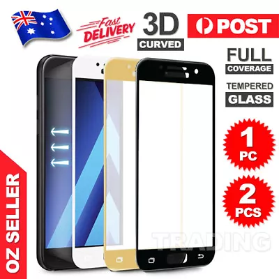 Full Tempered Glass Screen Protector For Samsung Galaxy A5 A7 2017 J5 J7 Pro • $4.85