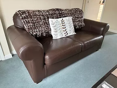 Sofa 2 Seater- Brown • £70