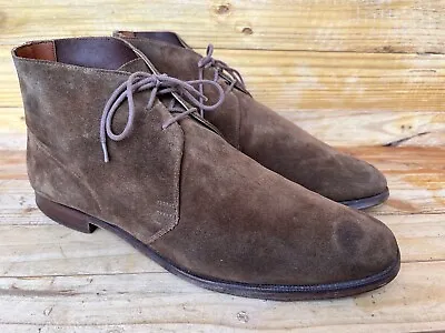 Crockett & Jones Brown Calf Suede Chukka Boots Size UK 10 D | US 11 • $120