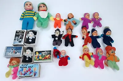 Vintage 1970s 1980s Tristo Baby Lot Clown Dolls Charlie Chaplin Matchbox • £46.34