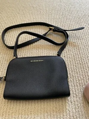 Mini Black Burberry Crossbody Bag • $320