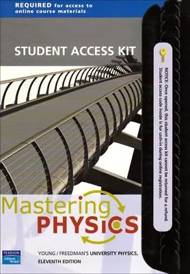 Mastering Physics: Student Access Kit For Young And Freedman's University Phy... • $6.99