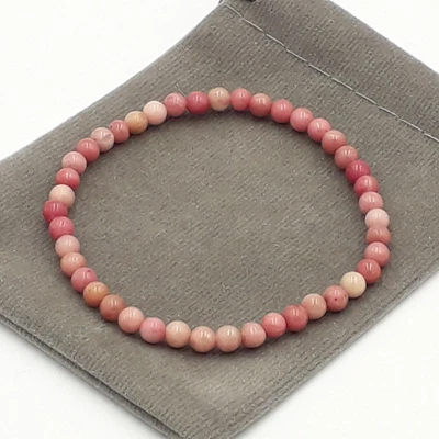 £4.69 • Buy Handmade Natural Rhodochrosite Crystal Healing Gemstone Stretch Bracelet 4/6/8mm