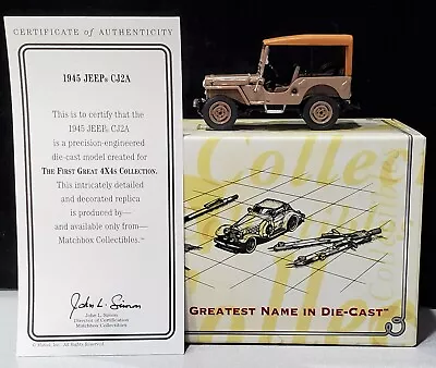 Matchbox 45 1945 Jeep CJ2A The First Great 4x4s W/Removeable Top YYM35055 1:43 • $26.99