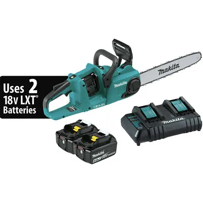 Makita XCU04CM 18V X2 (36V) LXT 16 In. Chainsaw Kit W/2 Batteries (4 Ah) New • $371.18