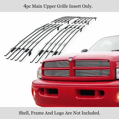 Fits 1999-2001 Dodge Ram Sport Main Upper Chrome Billet Grille Insert • $65.99