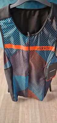 Zone3 Mens Activate+ Momentum Tri Top Triathlon Lightweight Size Large • £18