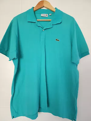 Mens Blue Green Lacoste Short Sleeve Polo T.shirt 7 (xxl) • $19.99