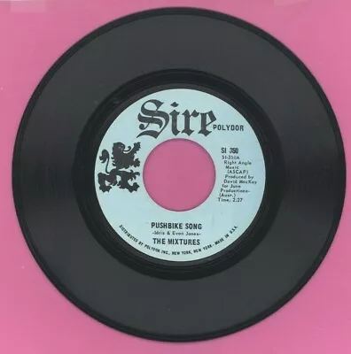 Pushbike Song/Who Loves Ya/The Mixtures (45rpm Sire SI 350) • $6