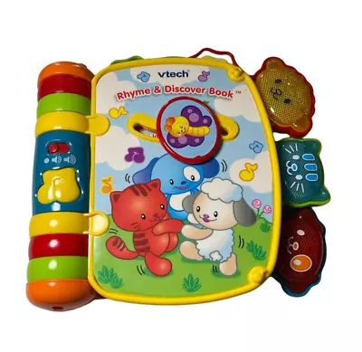 Vtech Rhyme And Discover Story Book Electronic Light Up Books Educational Learn • $10