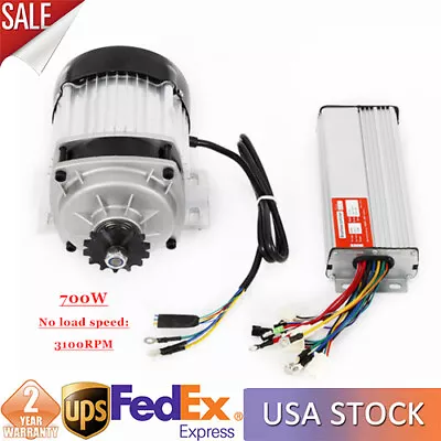 48V Brushless Electric Motor Kit Controller Pedal E-Bike Go Kart ATV Trike 750W • $110