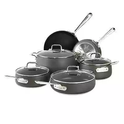 All-Clad HA1 Hard Anodized Nonstick Cookware Set 10 Piece Set • $239.99