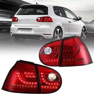 LED Tail Lights For 2006-2009 Volkswagen VW GTI Rabbit Golf MK5 Rear Brake Lamps • $180.99