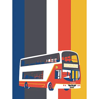 Edinburgh Transport Bus Large Canvas Wall Art Print 24X32 • £19.99