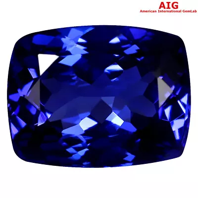 2.62 Ct AIG CERTIFIED AAAA GRADE STUNNING CUSHION (9 X 7 MM) D'BLOCK TANZANITE • $669.99