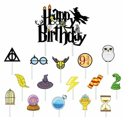 16pc Harry Potter Cake Toppers Birthday Party Decoration • $10.65