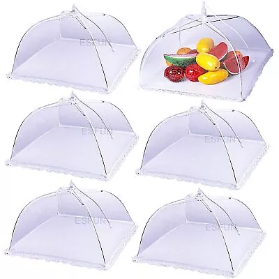 (6 Pack)  Food Net Covers For Outside 17x 17 Large Outdoor White(6 Pack) • $14.60