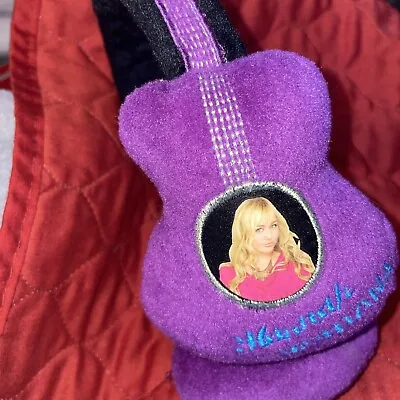 Vintage  Hannah Montana Forever Purple Guitar Winter Ear Muffs One Size Rare • $14.99