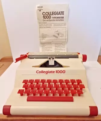 Collegiate 1000 Typewriter 1995 Instructions Tested Works Original Box • $41.99