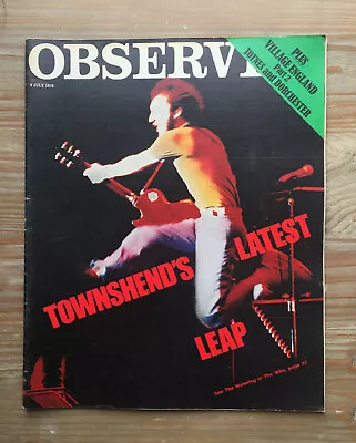 Observer Magazine: Village England The Who Martha Graham 8th July 1979 • £6.99