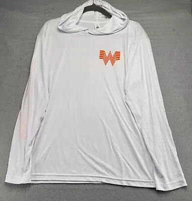 Whataburger  W  Logo Long Sleeve T Shirt With Hood Pick Your Size • $39.99