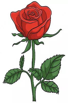 £3.99 • Buy Red Rose Flower Kids Nursery Vinyl Decal Sticker Wall Bedroom Car Laptop A1509