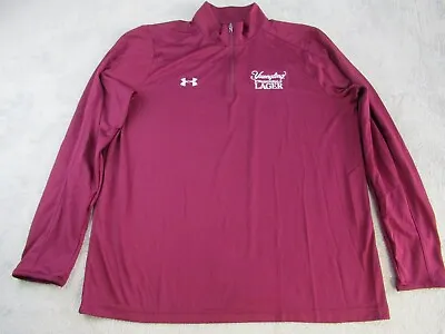 Yuengling Brewing Mens 1/4 Zip XL Burgundy Under Armour Heat Gear Long Sleeve • $19.95