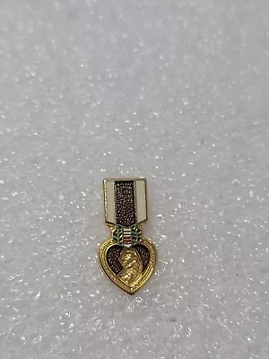 US Military PURPLE HEART Hat Lapel Pin Medal Ribbon Enamel Single Clutch Back • $12.99