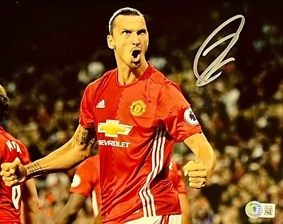 Zlatan Ibrahimovic Manchester United Signed 8x10 Photo Soccer Beckett BAS Holo • $348.79