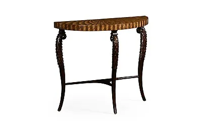 Jonathan Charles Unusual Feather Inlay Console - English Regency Inspired Design • $1295