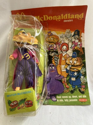 $65 • Buy Vintage Mcdonaldland Mayor Mccheese Action Figure Remco 1976-(damaged Pkg)