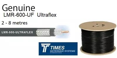 LMR-600-UF Ultraflex 50 Ohm Times Microwave Coaxial Cable Low Loss Coax • £25.70