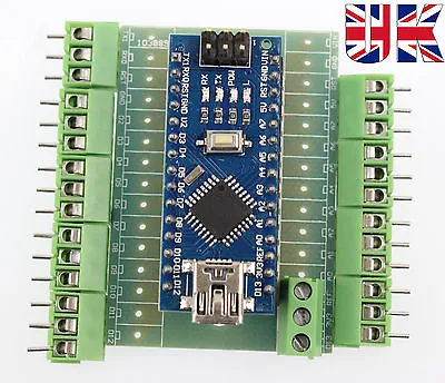 £4.50 • Buy Arduino Nano V3.0 Compatible- ATmega328 CH340 Chip With Screw Terminal UK Stock.
