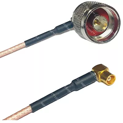 RG316 N MALE ANGLE To MCX FEMALE ANGLE RF Cable Rapid-SHIP LOT • $9.24