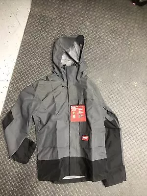 Rain Shell Milwaukee Hydrobreak Jacket - S Gray (310G-S) • $59.99