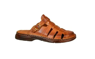 Lukpol Mens Orthopedic Form Footwear Comfortable Buffalo Leather Sandals 860 • £22.99