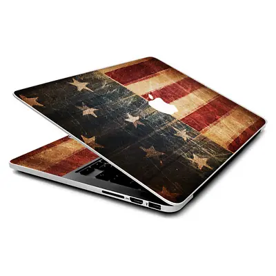 Skin Wrap For MacBook Pro 15 Inch Retina  Vintage American Flag Distressed • $16.98