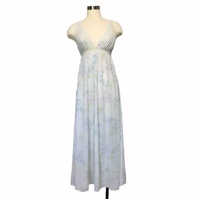 Miss Elaine Nightgown Long Maxi Sleeveless Lace Floral • $14.95