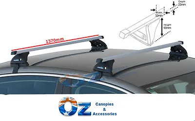 FOR NISSAN NAVARA NP300 Roof Rack Prorack Roof Rack NP300 Crossbars 1370mm PAIR • $329