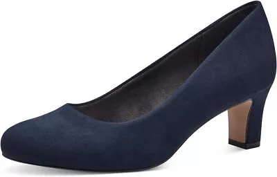 Jana Women's 8-22470-41 Comfort Heel Pumps Shoes Ocean Blue • £42