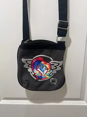 My Little Pony Equestria Girls Black Canvas Purse W/ Adjustable Strap 13  - 26  • $12.99