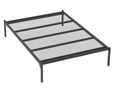 £70 • Buy Double Black Metal Bed Frame And Durable Modern Style Legs
