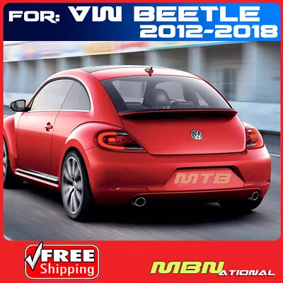 For 12-18 VW Beetle Rear Trunk Flush Deck Spoiler Painted LY3D TORNADO RED • $214.10
