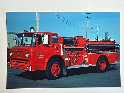 USAF Duluth MN ANG 1974 Ford Ward La France Pumper Fire Apparatus Photo A43 • $5