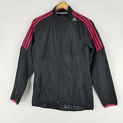 Adidas Womens Size S 8-10 Black Thin Lightweight Jacket • $19