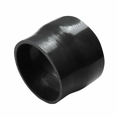 4  To 3.75'' Inch Straight Reducer Silicone Coupler 3 Ply Hose Pipe Black • $8.89